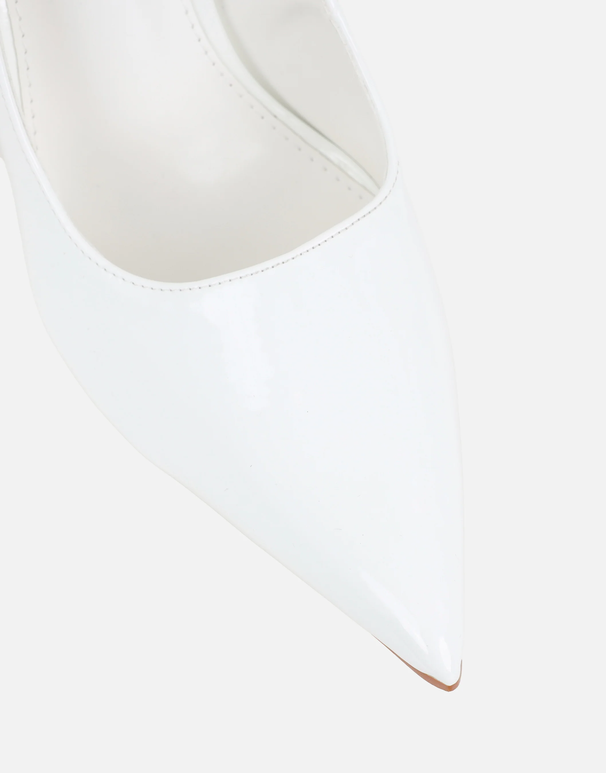 Sid White Patent Court Shoes - Image 4