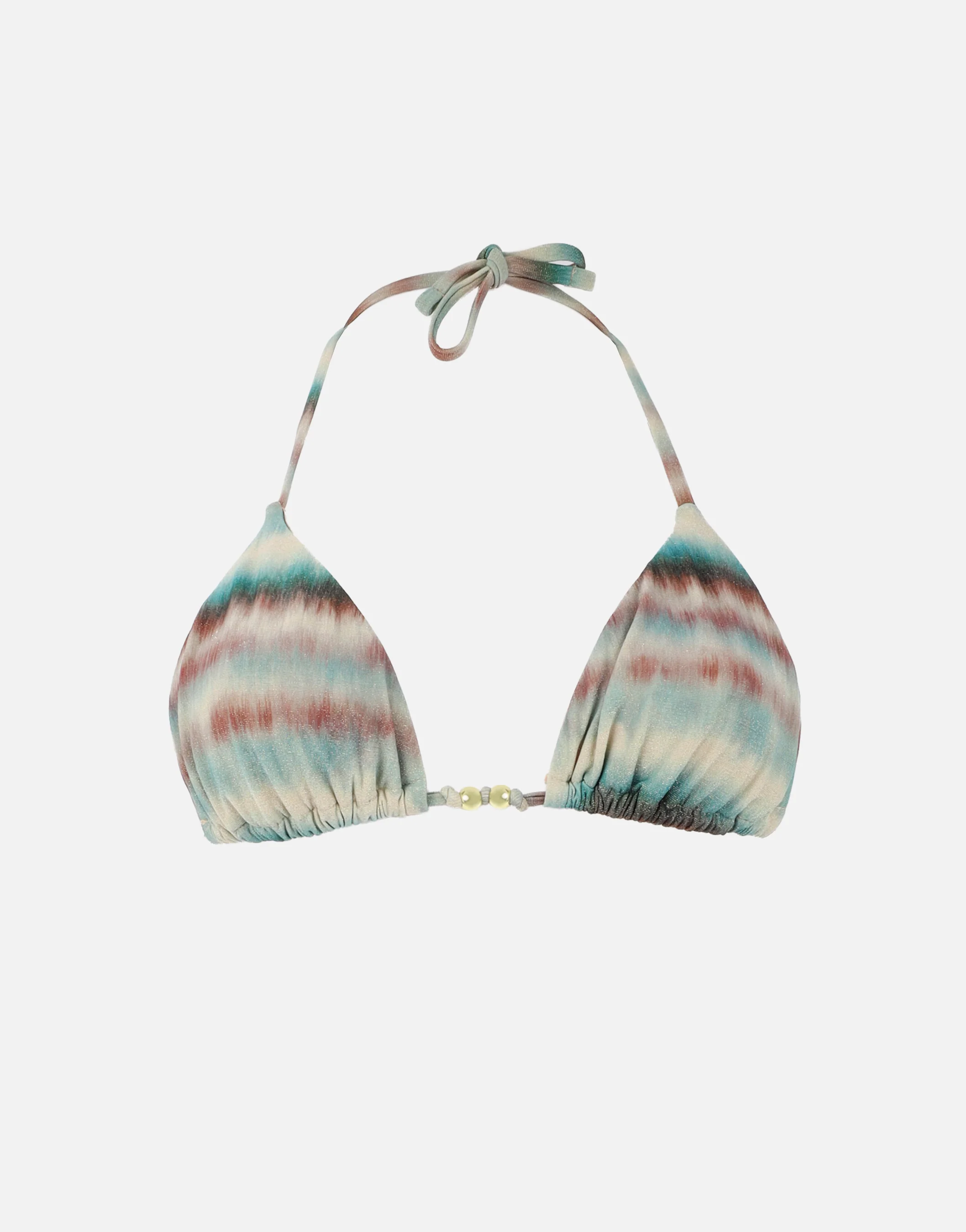 Skye Tie Dye Triangle Bikini Top In Multi - Image 6