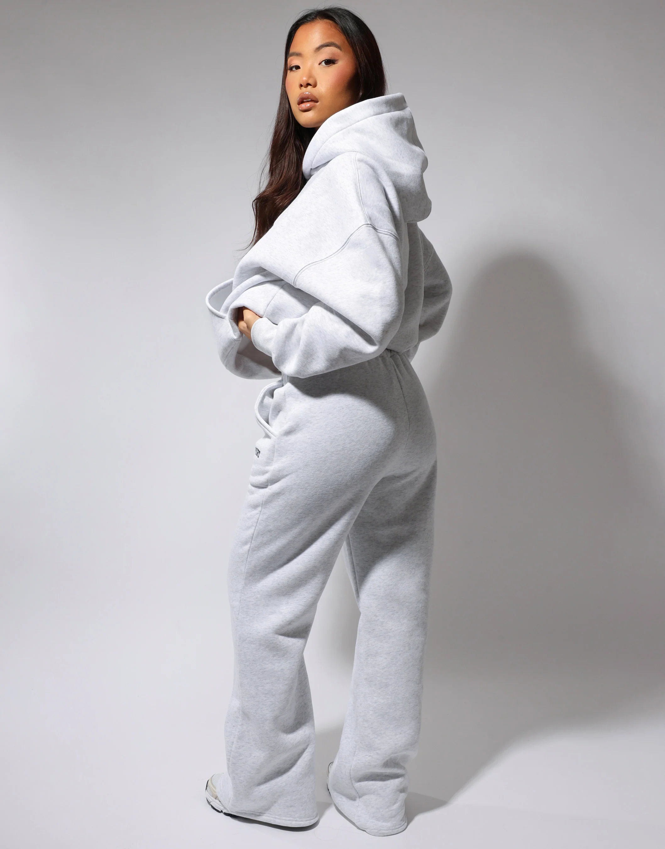 Colby Simmi Studios SL Sport Flared Joggers in pebble grey - Image 4