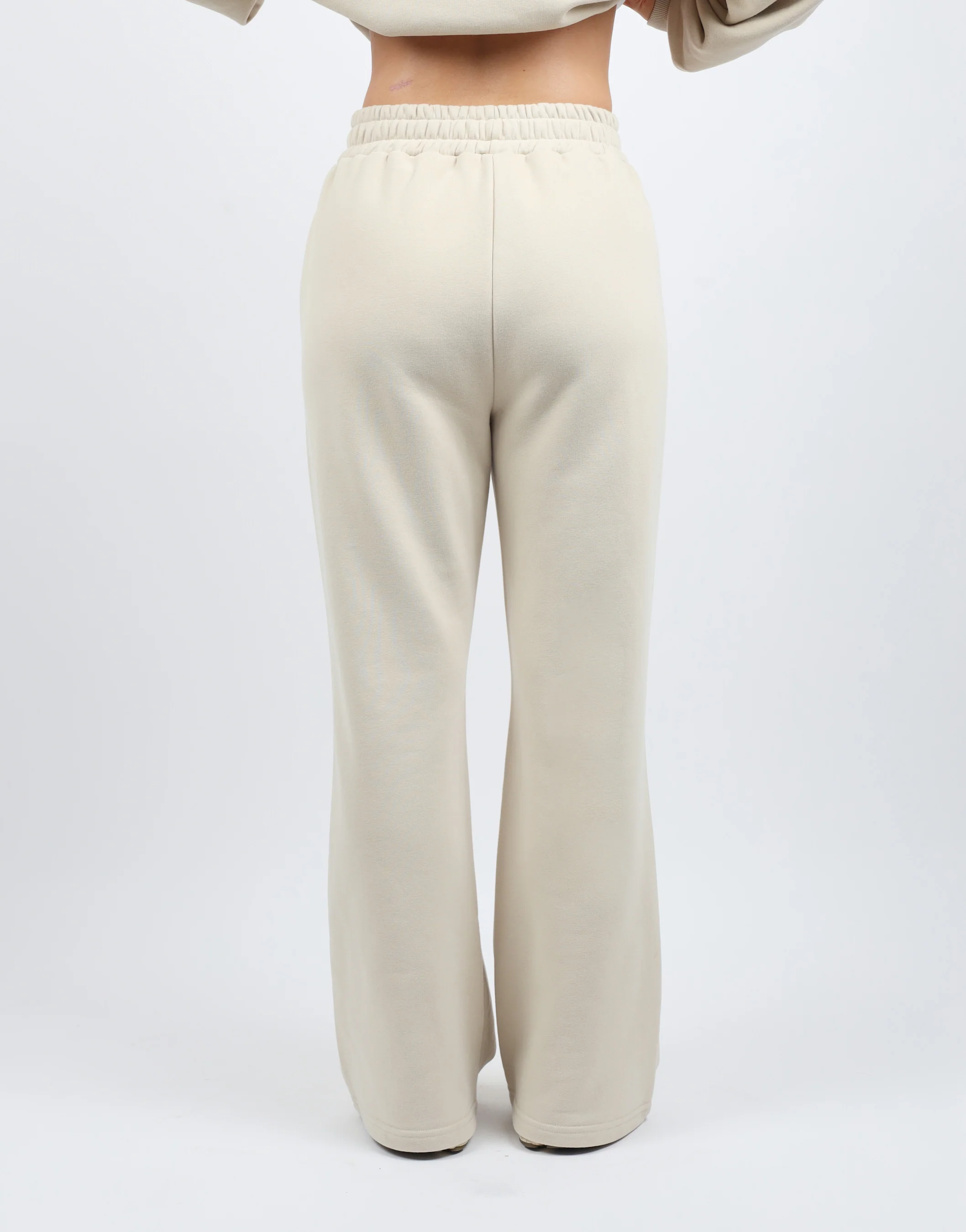 Sola Simmi Studios Embroidered Logo Joggers In Beige - Image 5