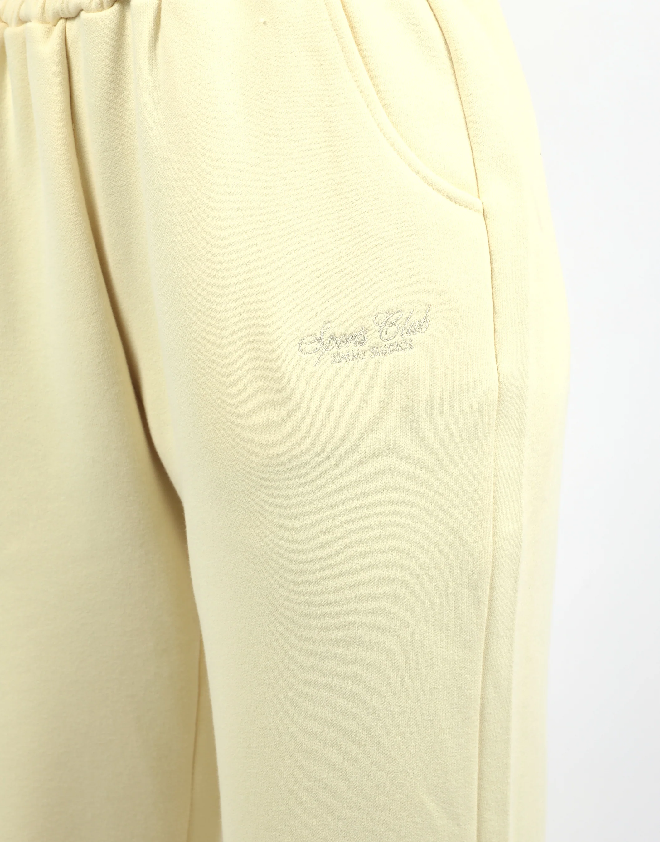 Sola Simmi Studios Embroidered Logo Joggers In Yellow - Image 5