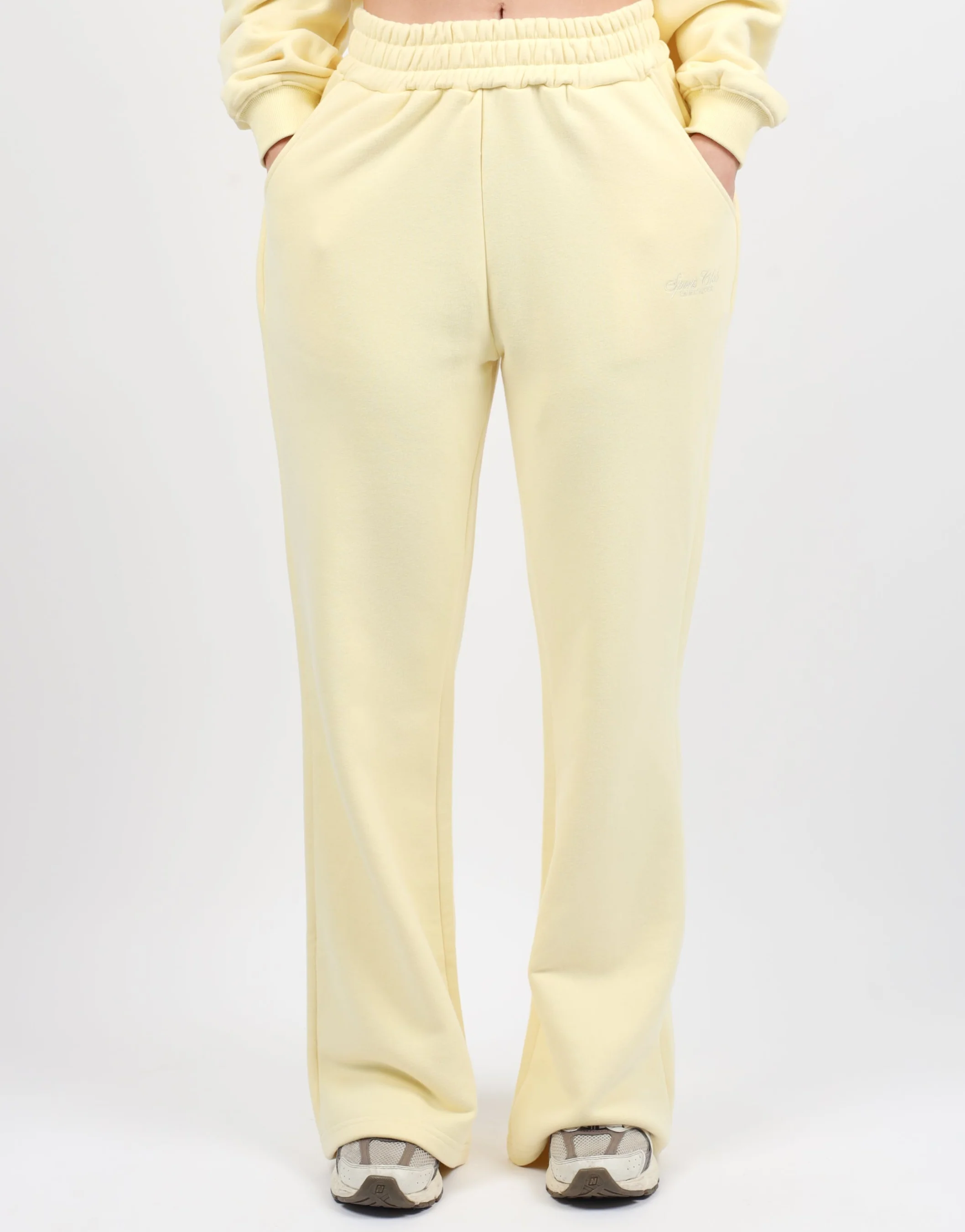 Sola Simmi Studios Embroidered Logo Joggers In Yellow - Image 6