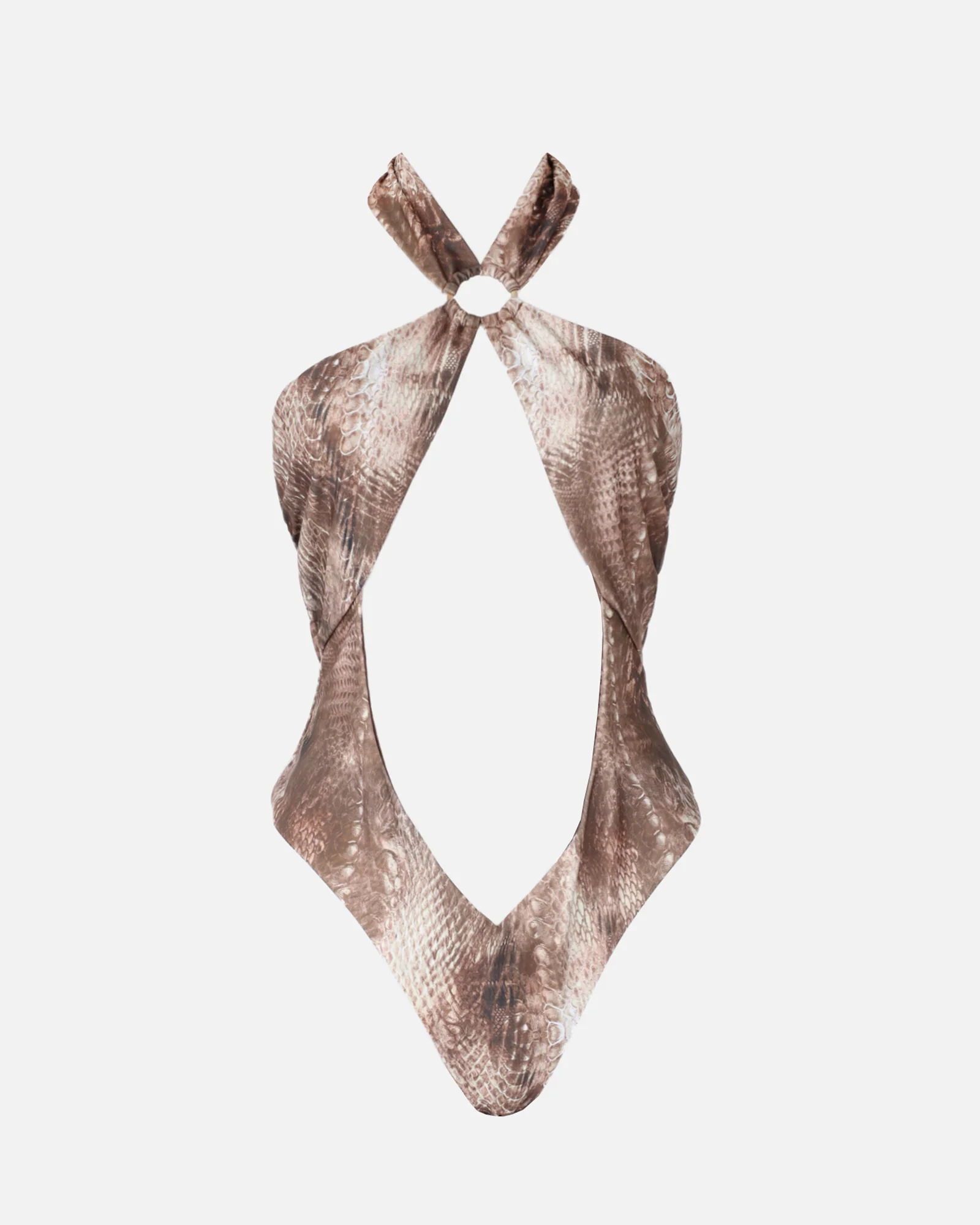 Soraya Serpent Print Cut Out Swimsuit - Image 5