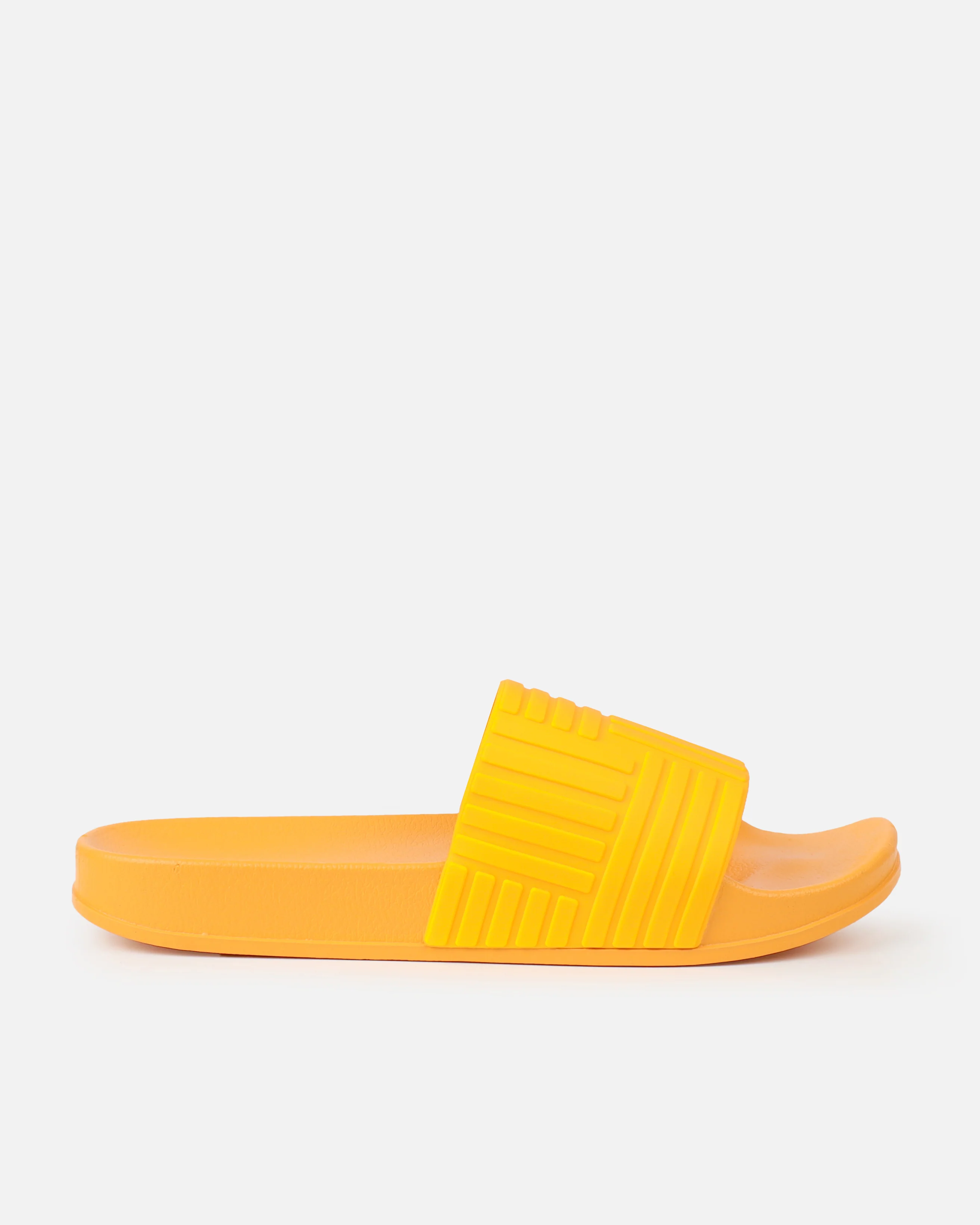 Sunnie Orange Pattern Flat Slides - Image 2