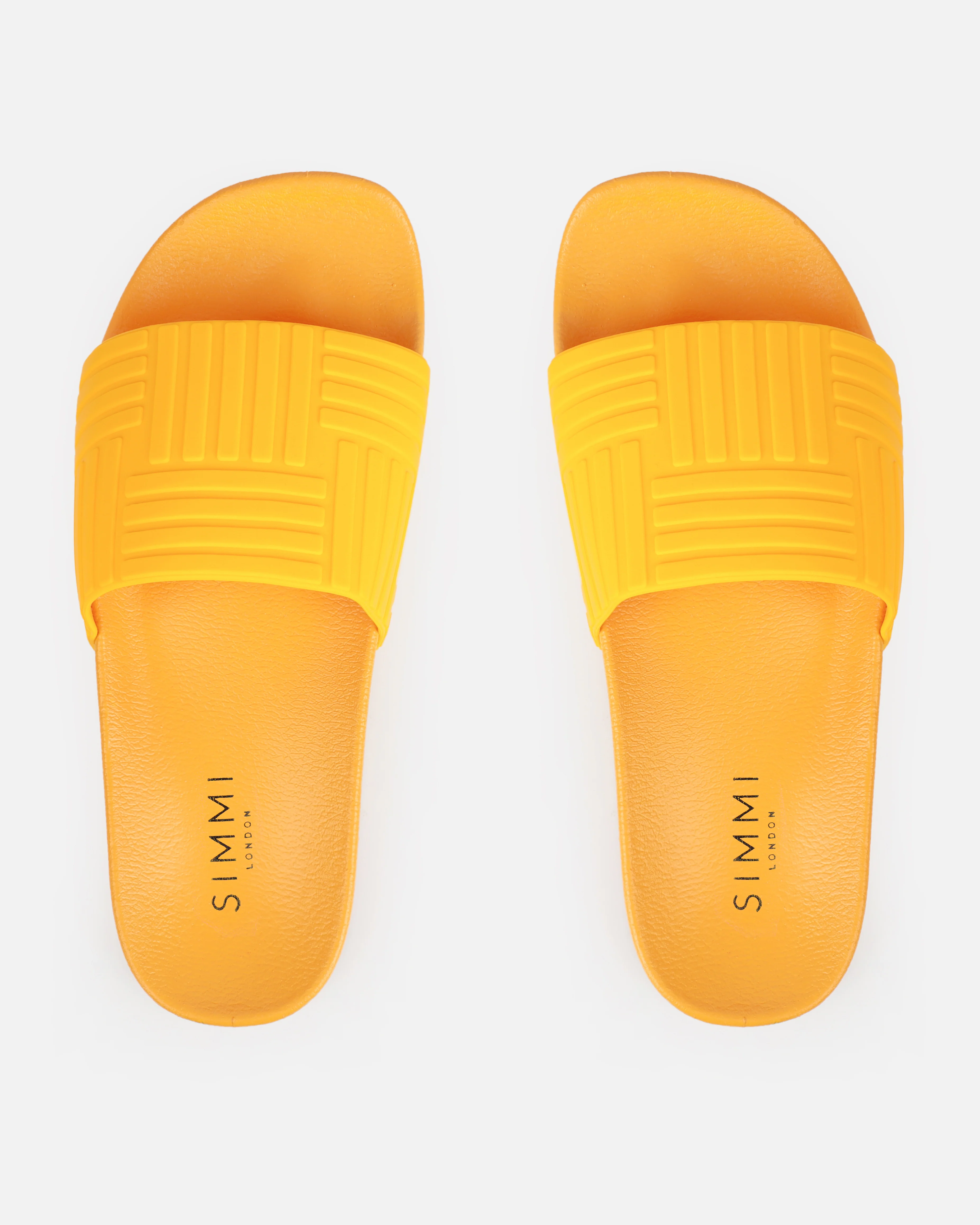 Sunnie Orange Pattern Flat Slides - Image 3