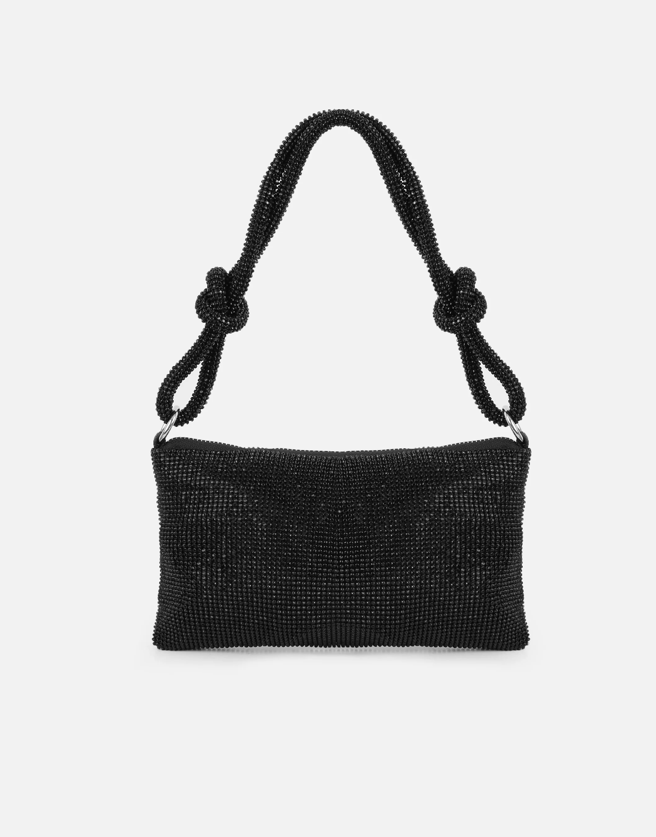 Talia Black Diamante Shoulder Bag - Image 4