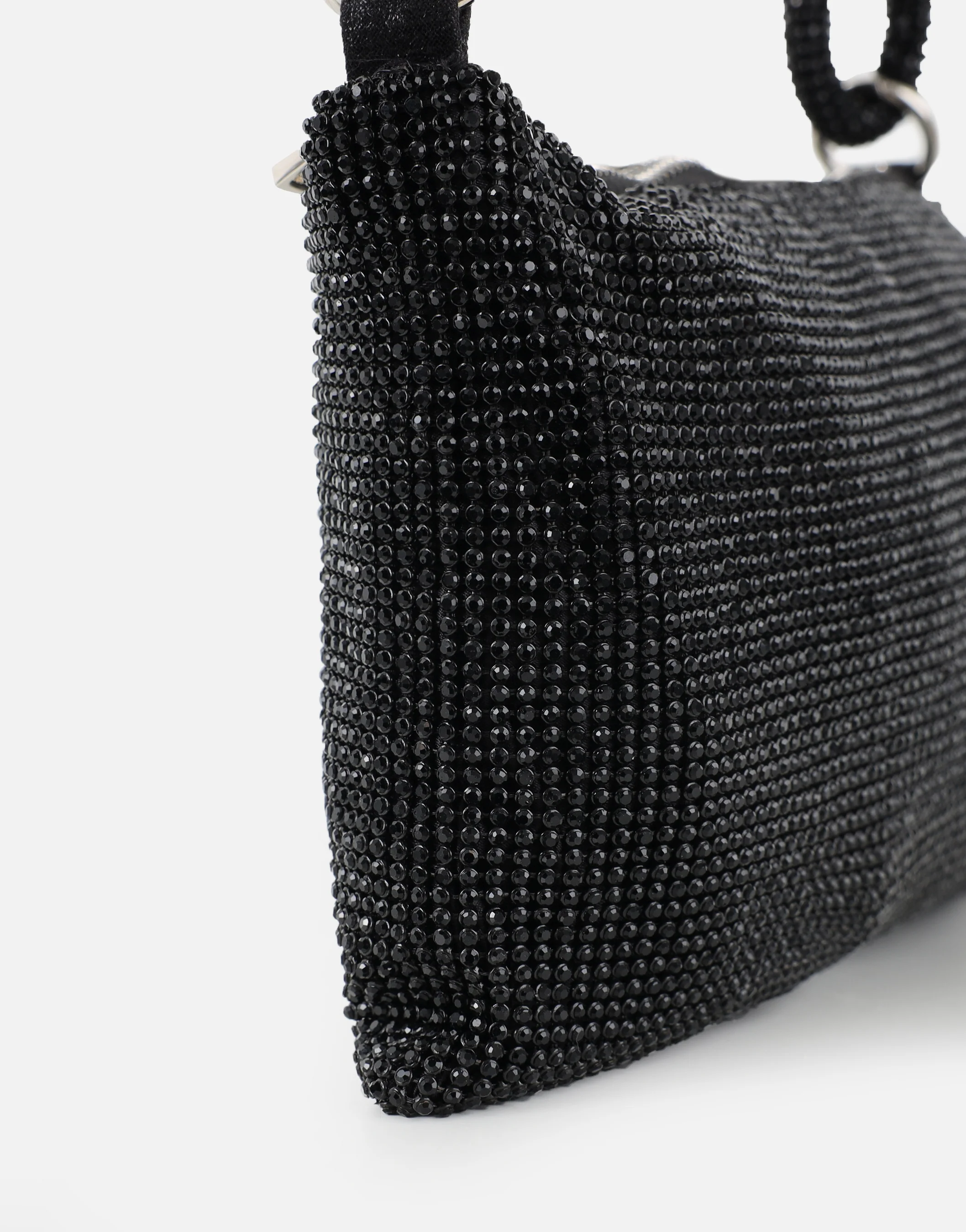 Talia Black Diamante Shoulder Bag - Image 5