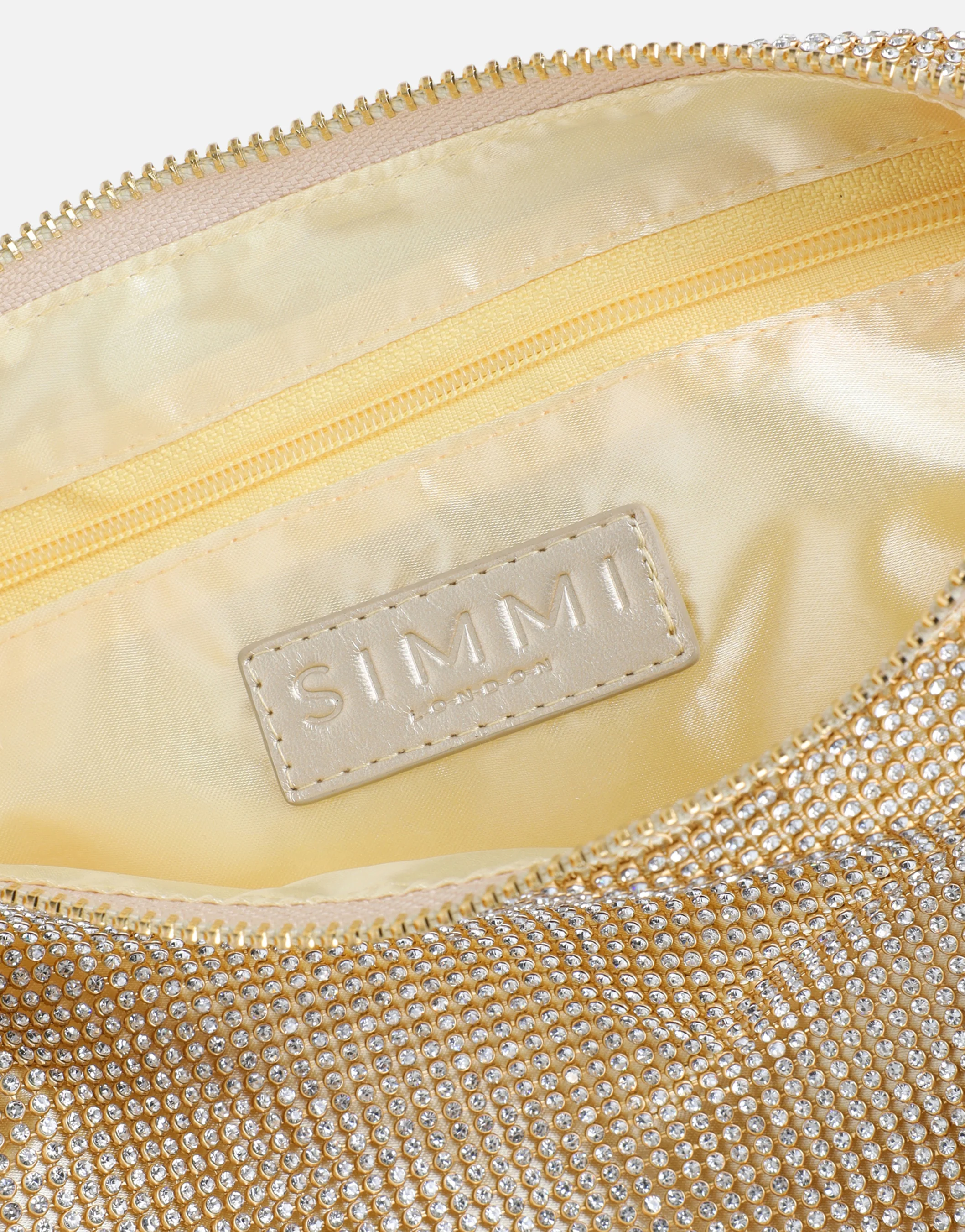Talia Gold Diamante Shoulder Bag - Image 5