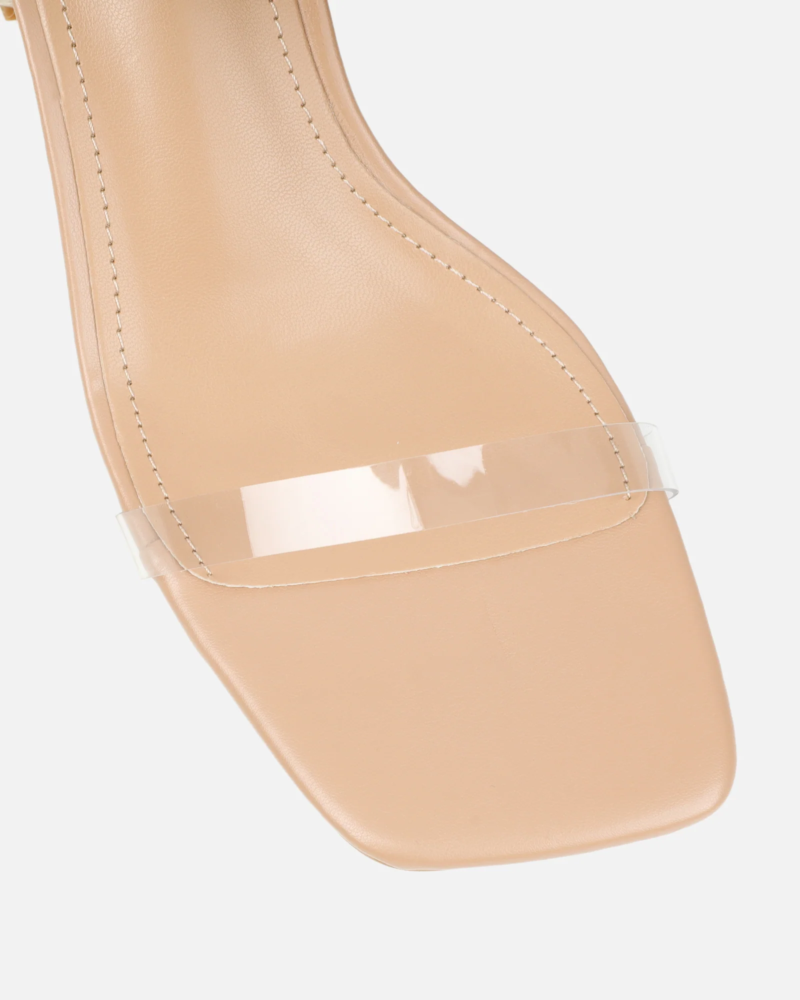 Thames Clear Nude Espadrille Block Heeled Sandals - Image 4