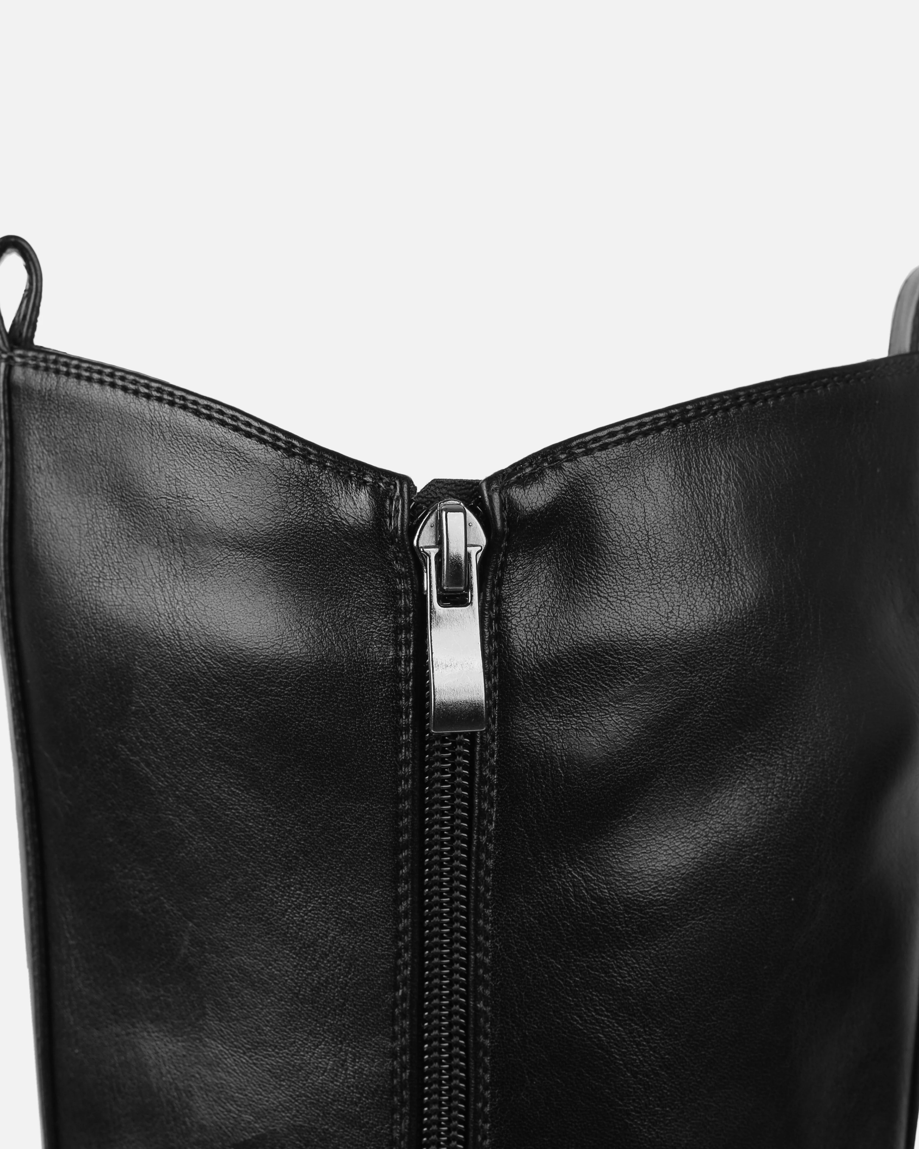 Tommo Black Flat Chunky Knee High Boots - Image 3