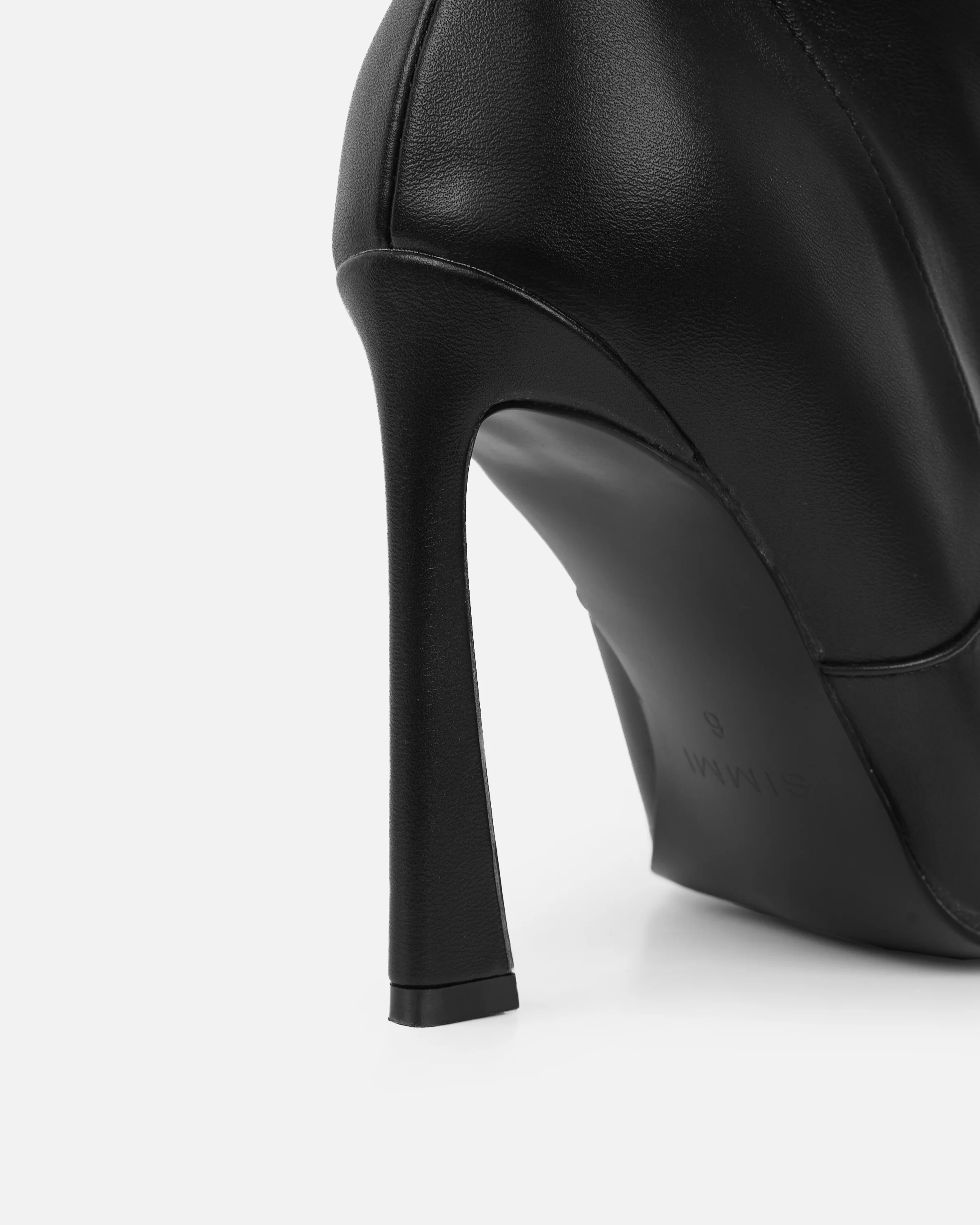 Usher Black Slouch High Heeled Over The Knee Boots - Image 3