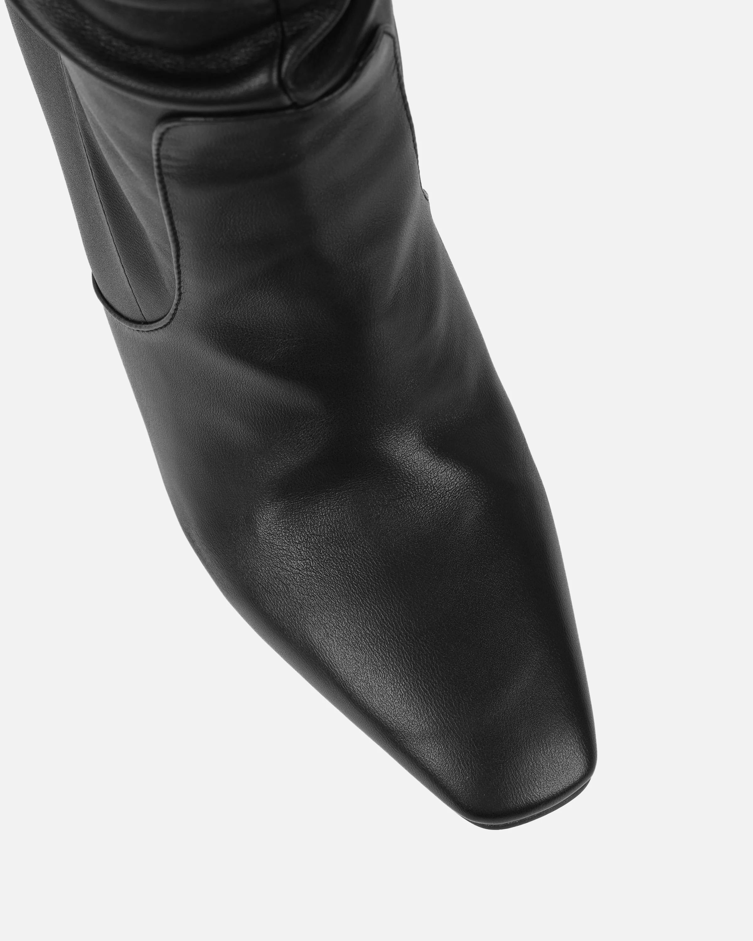 Usher Black Slouch High Heeled Over The Knee Boots - Image 4