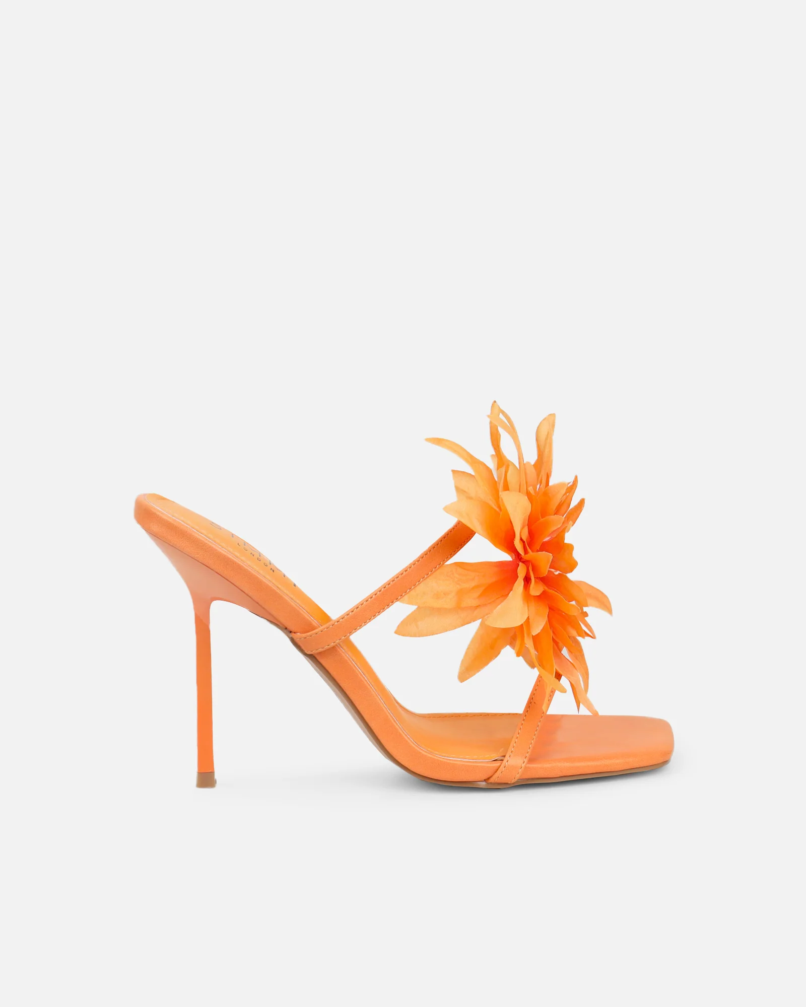Vaughan Orange Flower Detail Mules - Image 2