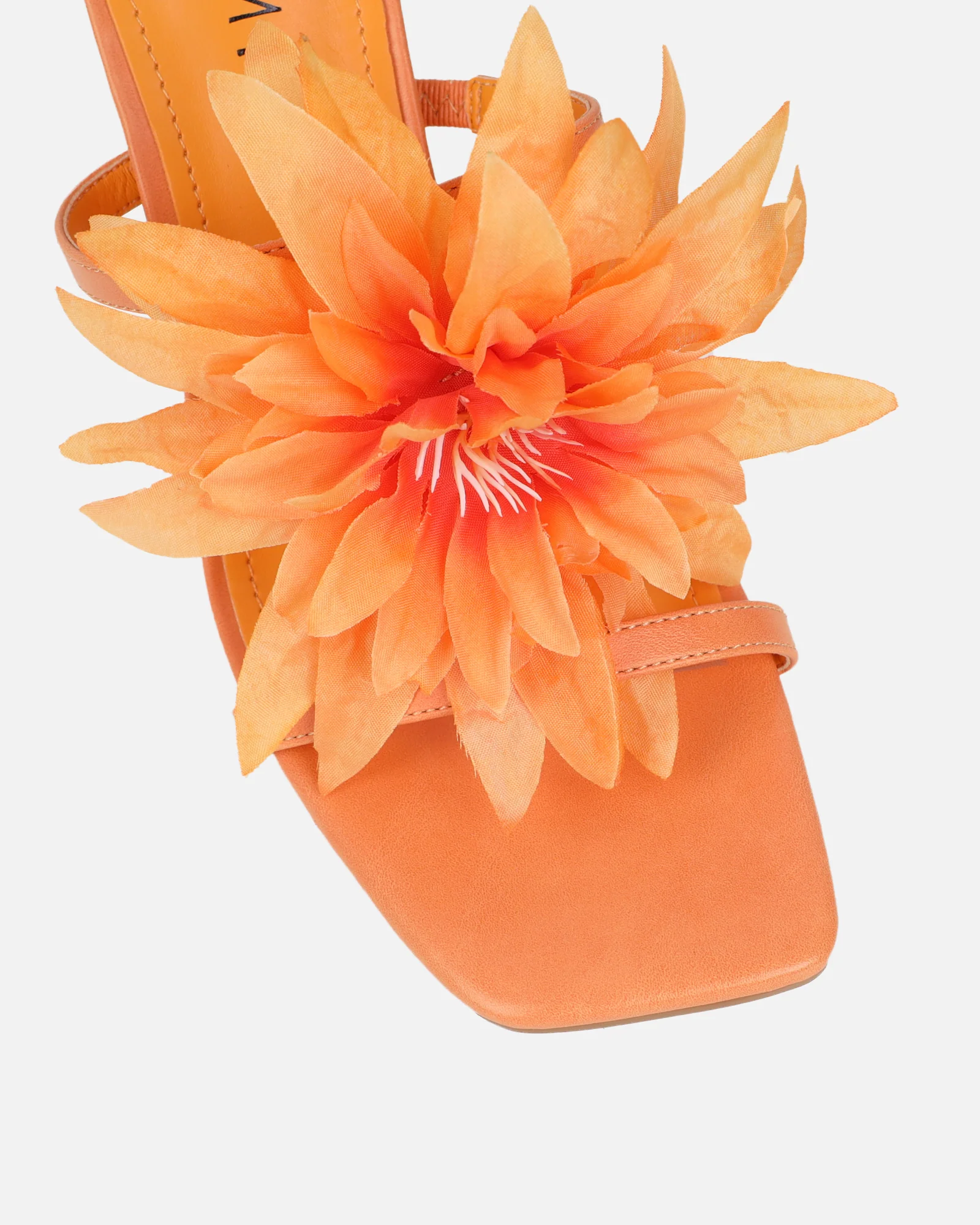 Vaughan Orange Flower Detail Mules - Image 4