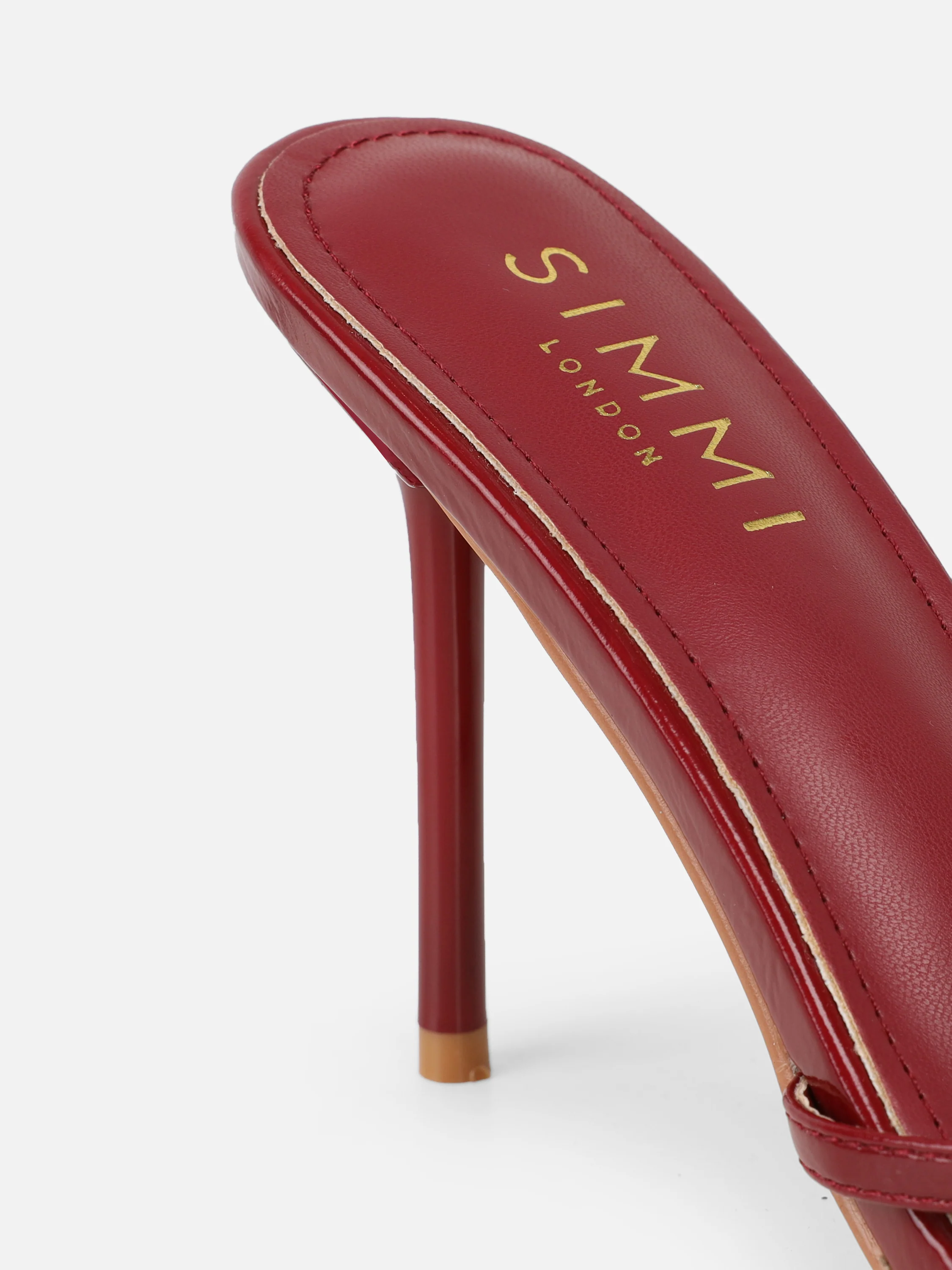 Vera Red Flower Detail Mules - Image 3