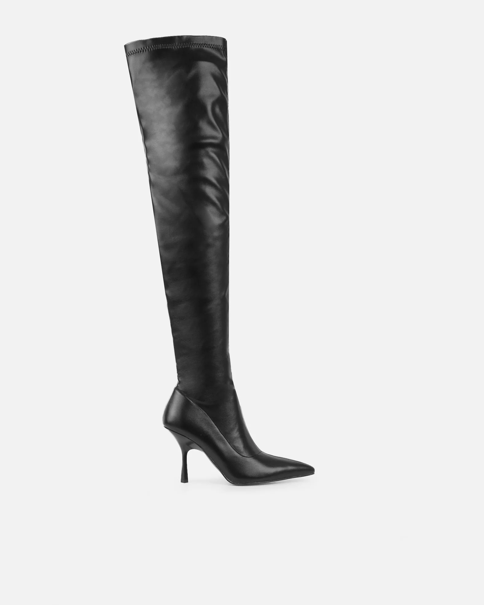 Vermont Black Stretch Over The Knee Boots - Image 2