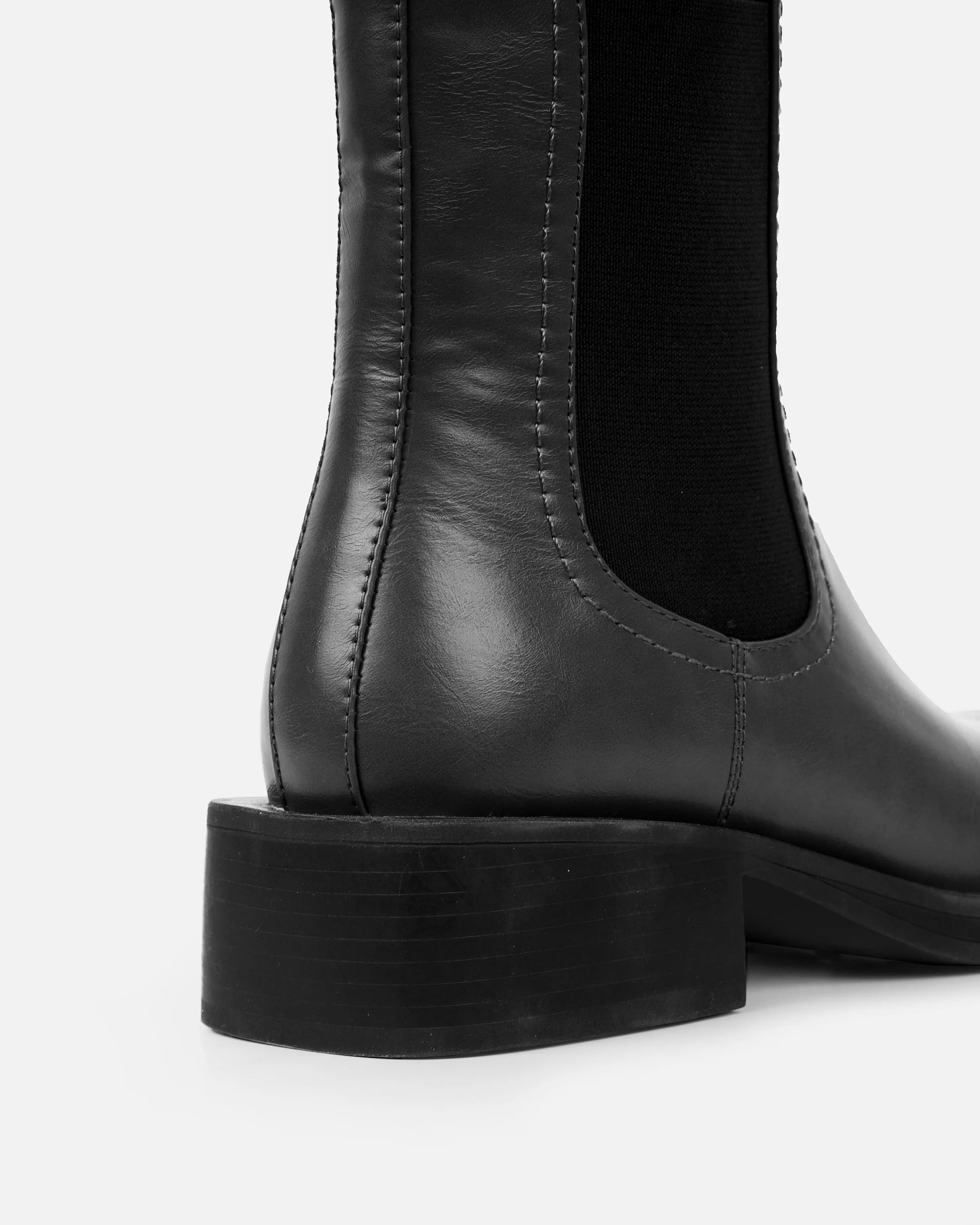 Walter Black Flat Ankle Boots - Image 3