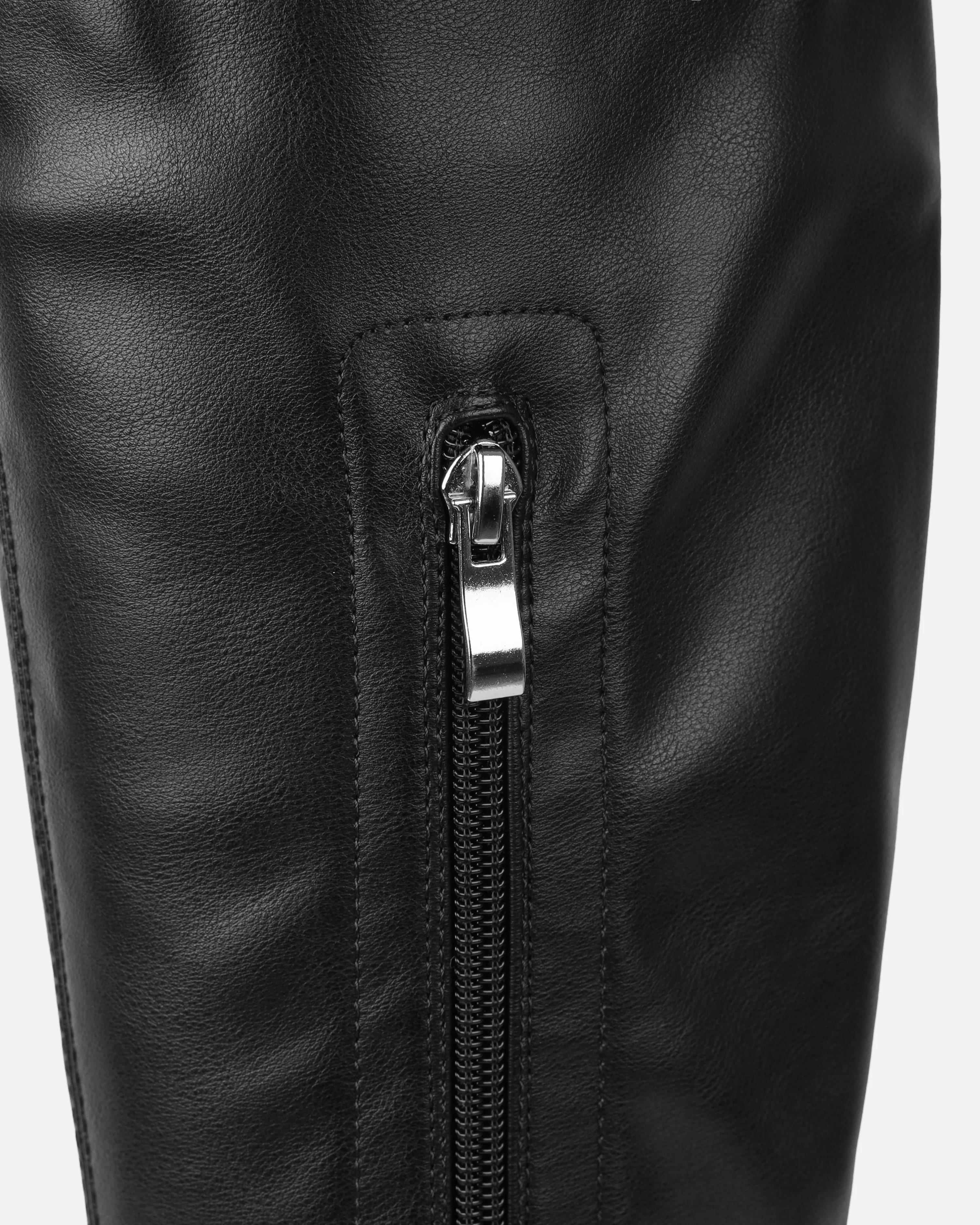 Wezley Black Flat Over The Knee Thigh High Boots - Image 3