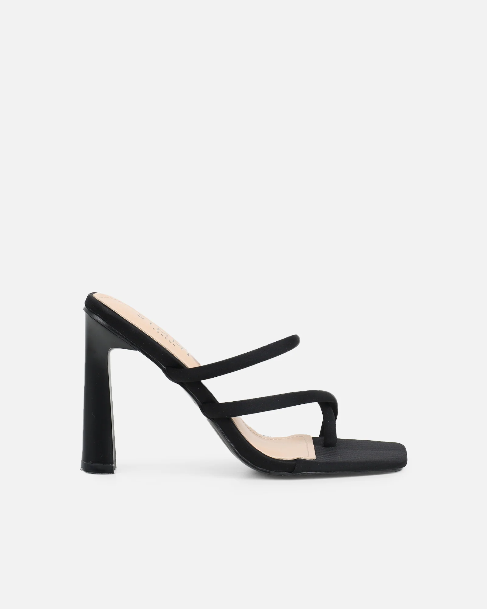 Wosha Black Lycra Mules - Image 2