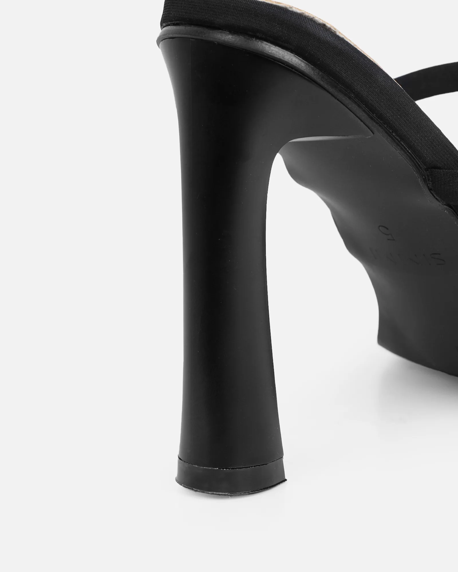 Wosha Black Lycra Mules - Image 3