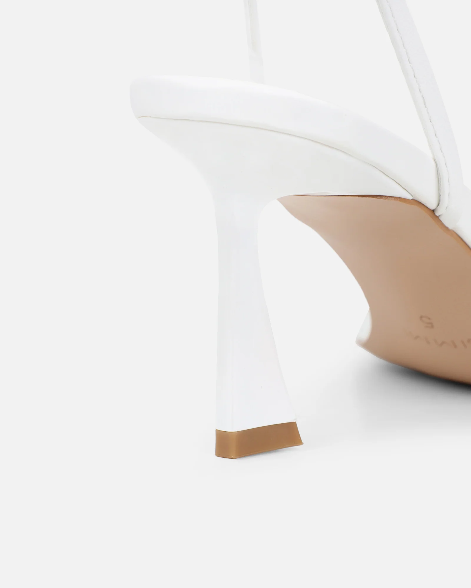 Yesmina White Heeled Sandals - Image 3